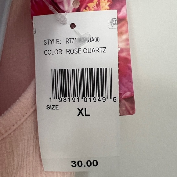 126. Roxy Good Keepsake Sleeveless Cropped Tank Top, Rose Quartz, Sz XL, NWT - Picture 11 of 11